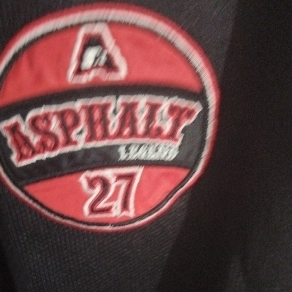 Men's Black and Red " Warm Up Jacket - Picture 13 of 15